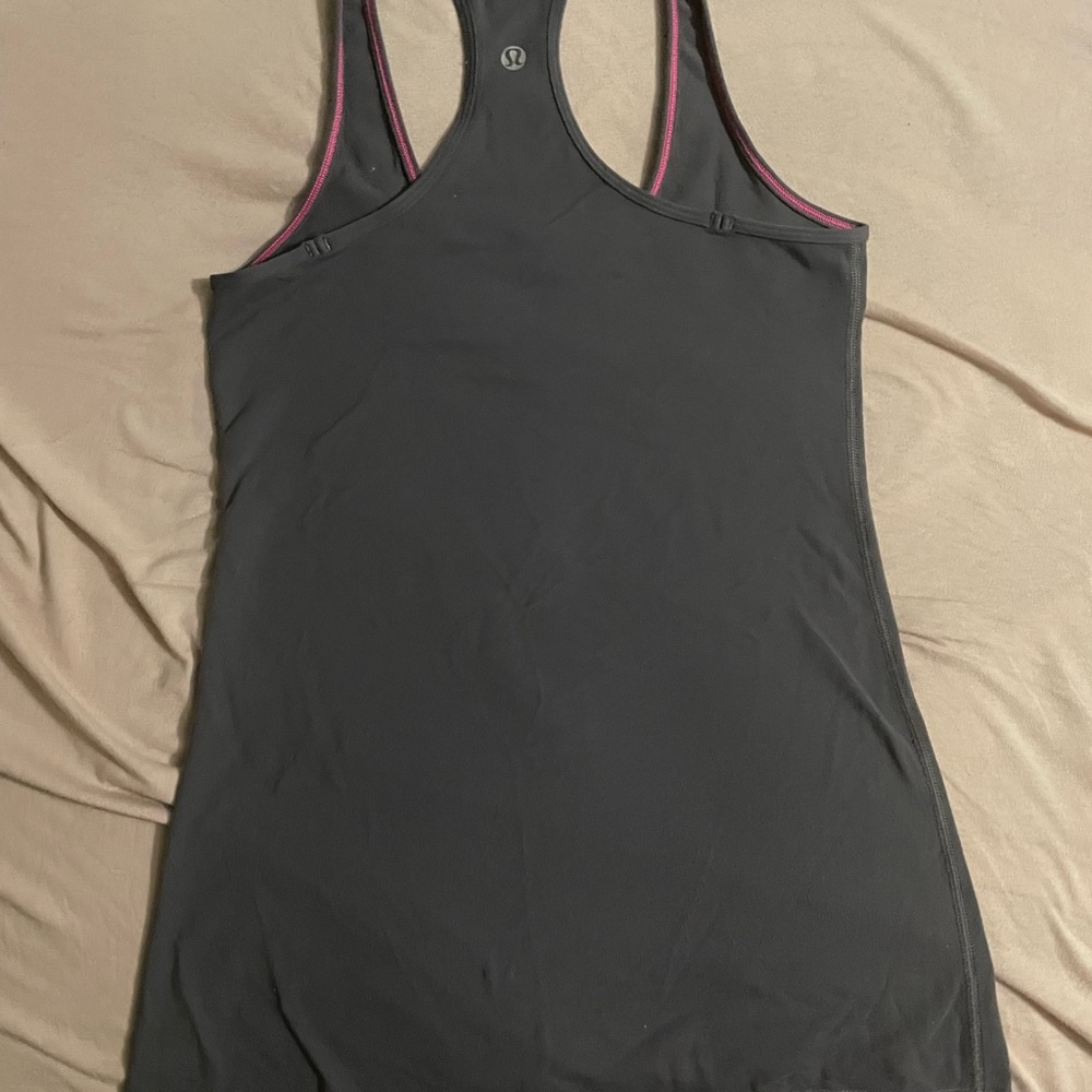 Lululemon Gray Cool Racerback Tank - Picture 2 of 3